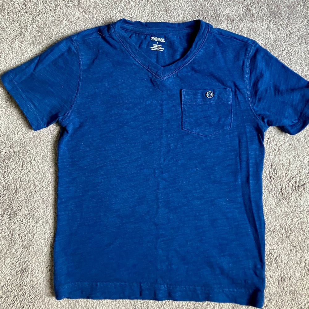 Gymboree Blue Short Sleeve Tee Classic Cotton Comfort